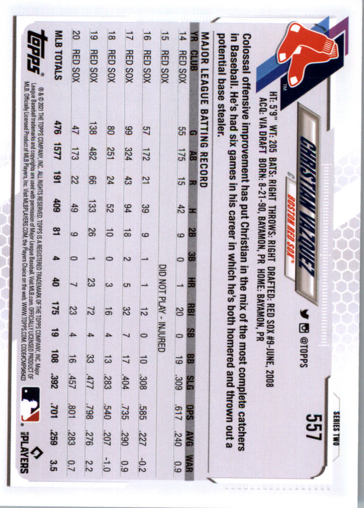2021 Topps Baseball Base Set Cards #501 to #660 Rookies and Veterans - Picture 109 of 309