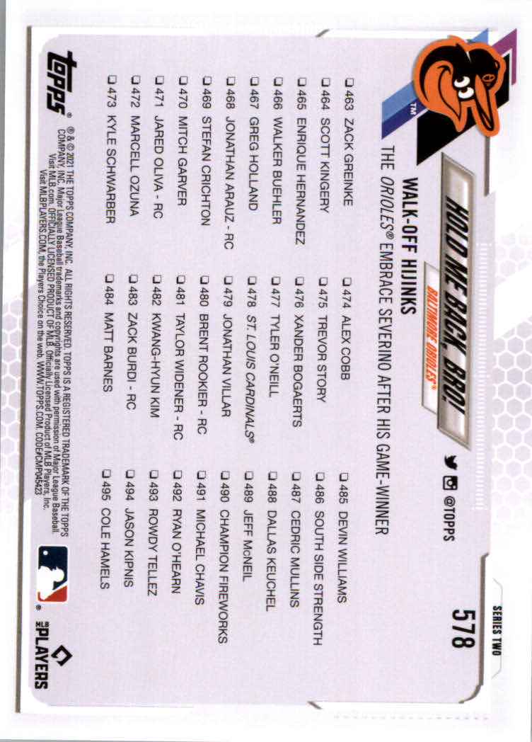 2021 Topps Baseball Base Set Cards #501 to #660 Rookies and Veterans - Picture 151 of 309