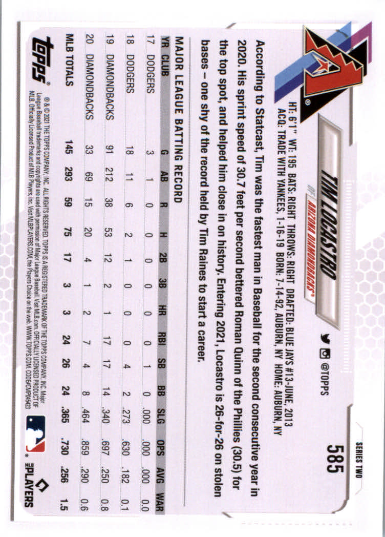 2021 Topps Baseball Base Set Cards #501 to #660 Rookies and Veterans - Picture 165 of 309