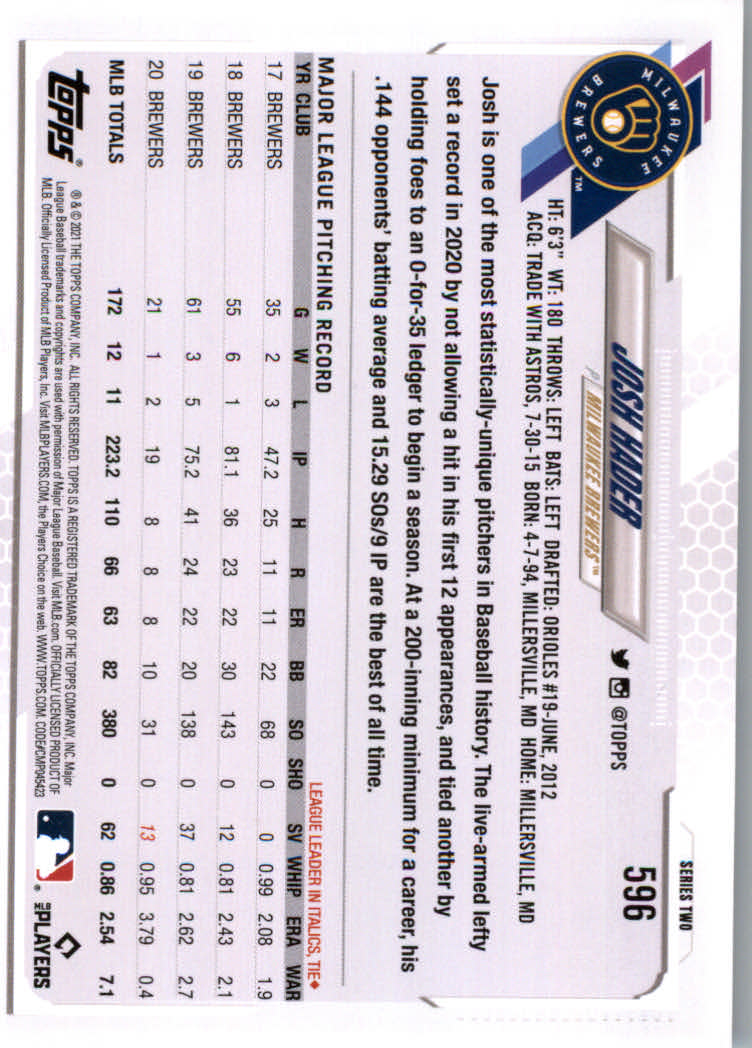 2021 Topps Baseball Base Set Cards #501 to #660 Rookies and Veterans - Picture 187 of 309