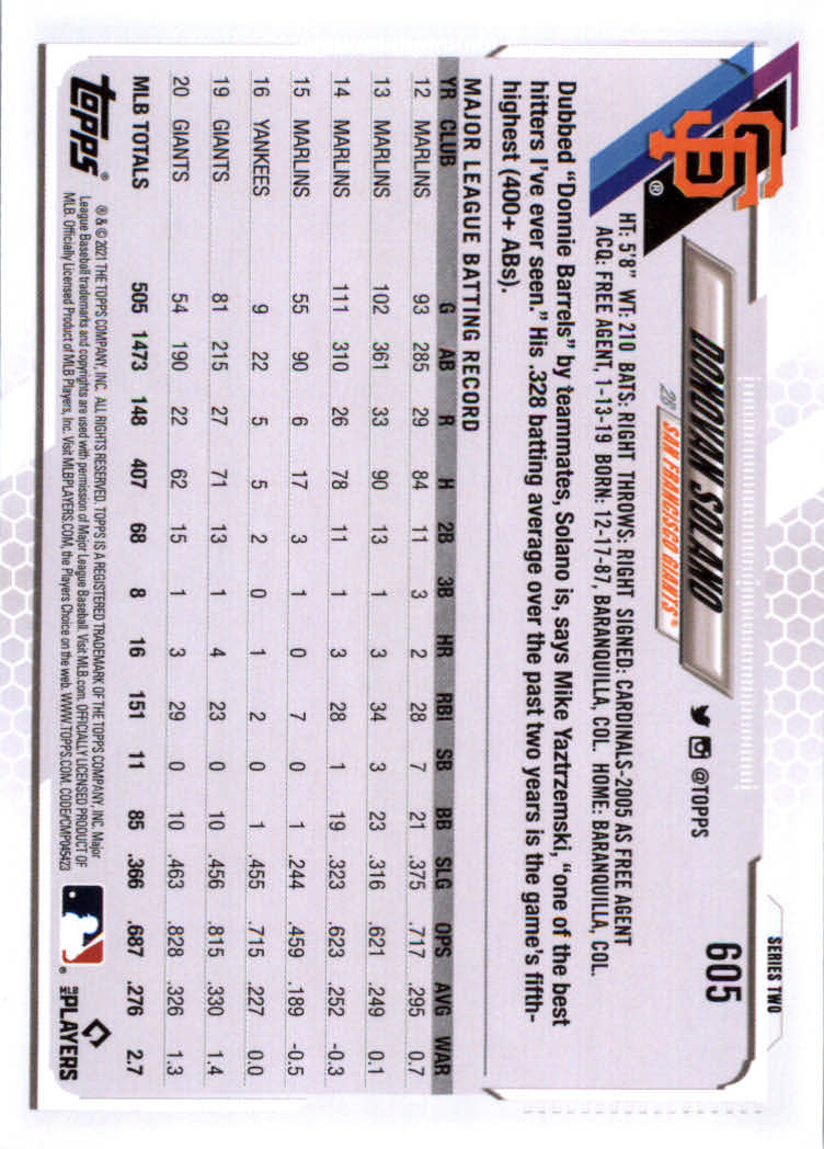 2021 Topps Baseball Base Set Cards #501 to #660 Rookies and Veterans - Picture 203 of 309