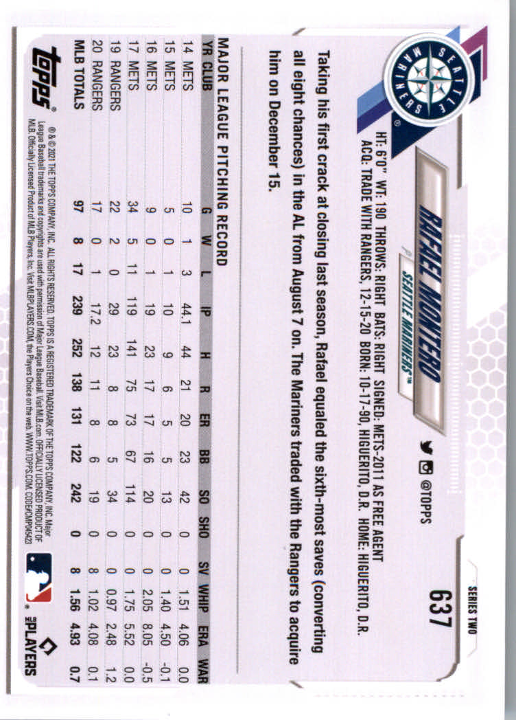 2021 Topps Baseball Base Set Cards #501 to #660 Rookies and Veterans - Picture 265 of 309