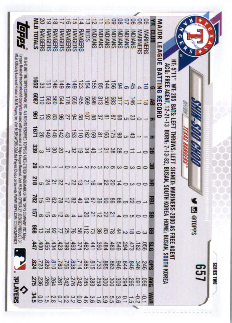 2021 Topps Baseball Base Set Cards #501 to #660 Rookies and Veterans - Picture 303 of 309