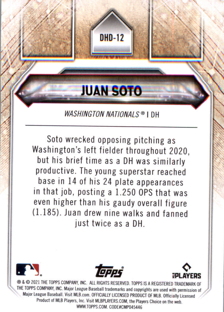 2021 Topps Baseball "DH Debuts" Insert and Parallel Cards - Picture 7 of 7