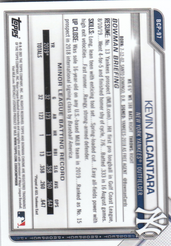 2021 Bowman Chrome Sapphire Baseball "Prospects" Insert Cards - Bild 67 von 101