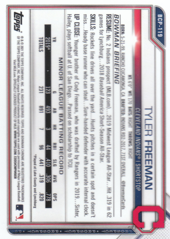 2021 Bowman Chrome Sapphire Baseball "Prospects" Insert Cards - Bild 83 von 101