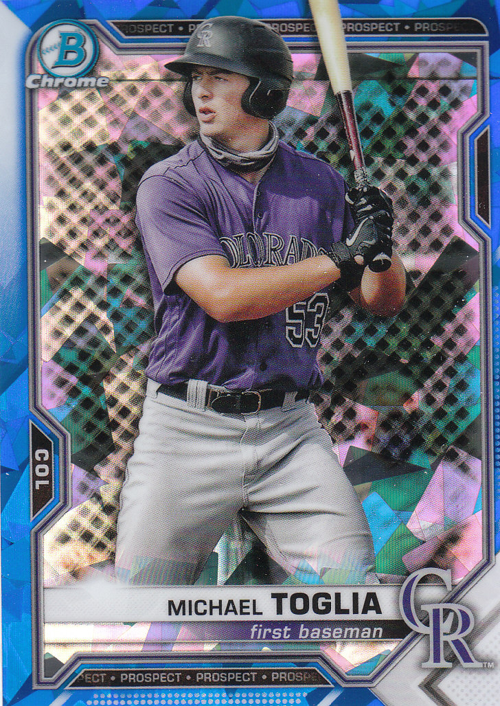 2021 Bowman Chrome Sapphire Baseball "Prospects" Insert Cards - Bild 92 von 101