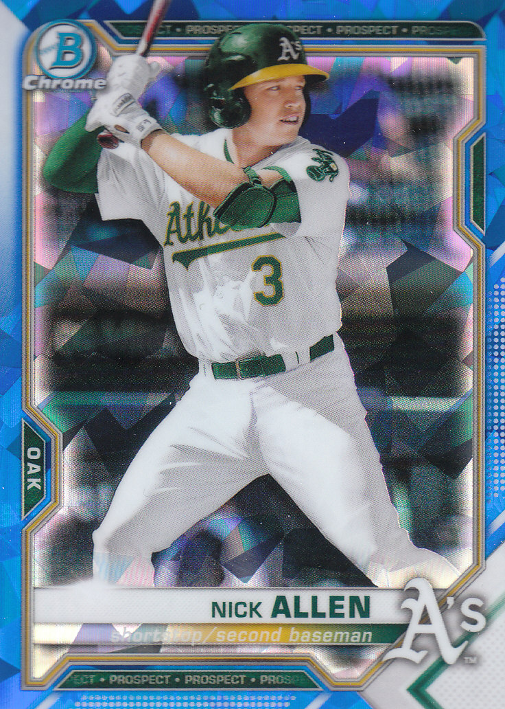 2021 Bowman Chrome Sapphire Baseball "Prospects" Insert Cards - Bild 100 von 101