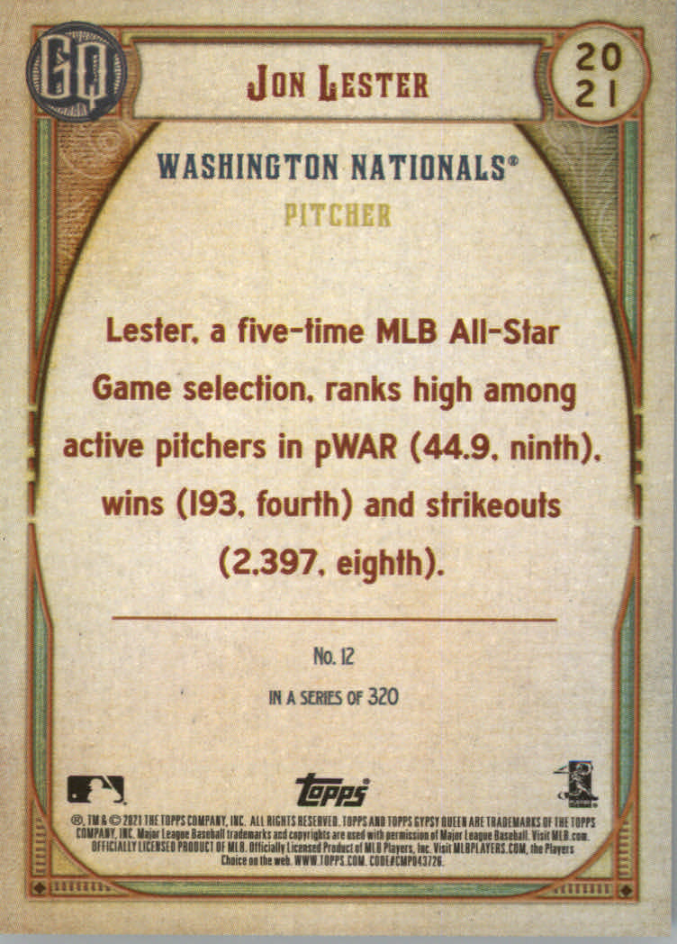 Tarjetas de inserción ""Paralelo y variación"" de béisbol Topps Gypsy Queen 2021 - Imagen 65 de 85