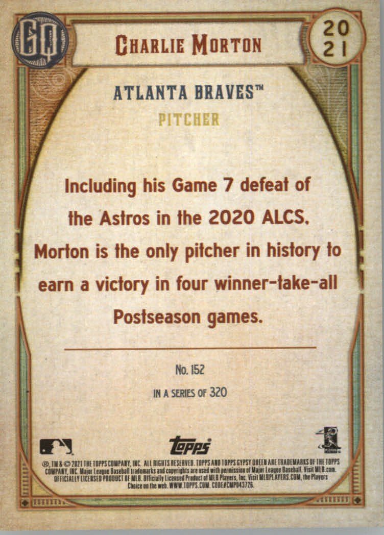 Tarjetas de inserción ""Paralelo y variación"" de béisbol Topps Gypsy Queen 2021 - Imagen 69 de 85