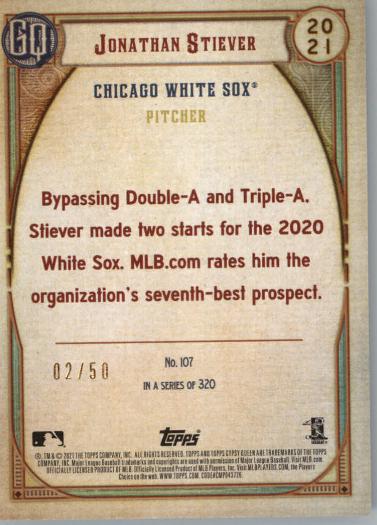 Tarjetas de inserción ""Paralelo y variación"" de béisbol Topps Gypsy Queen 2021 - Imagen 11 de 85