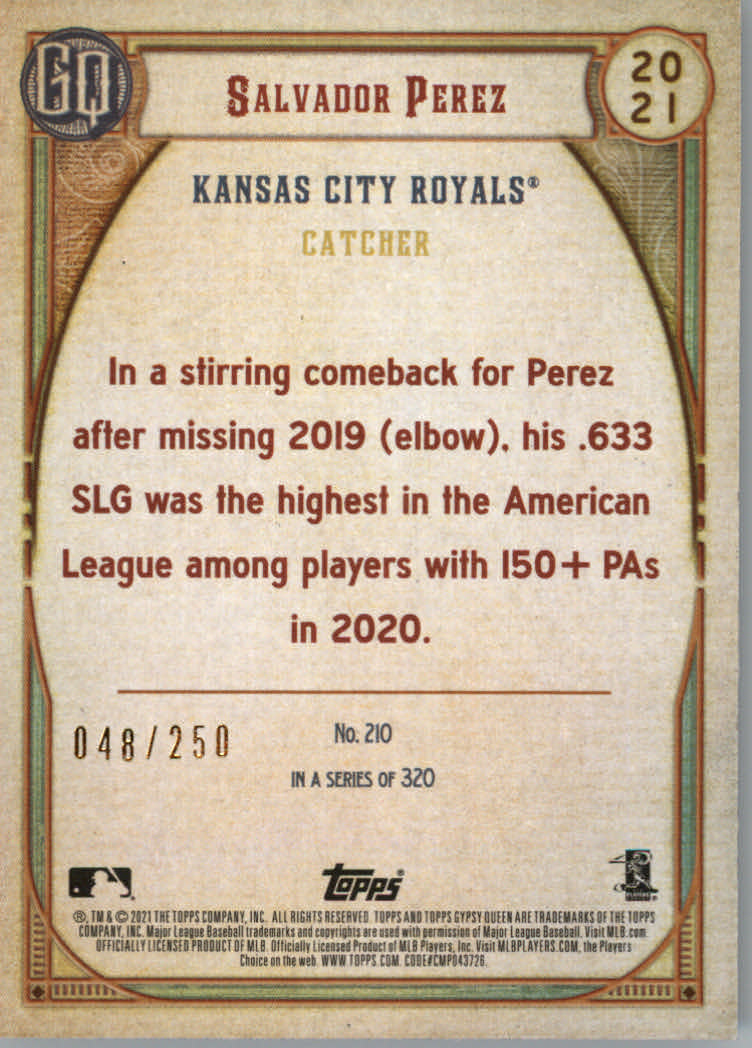 Tarjetas de inserción ""Paralelo y variación"" de béisbol Topps Gypsy Queen 2021 - Imagen 23 de 85