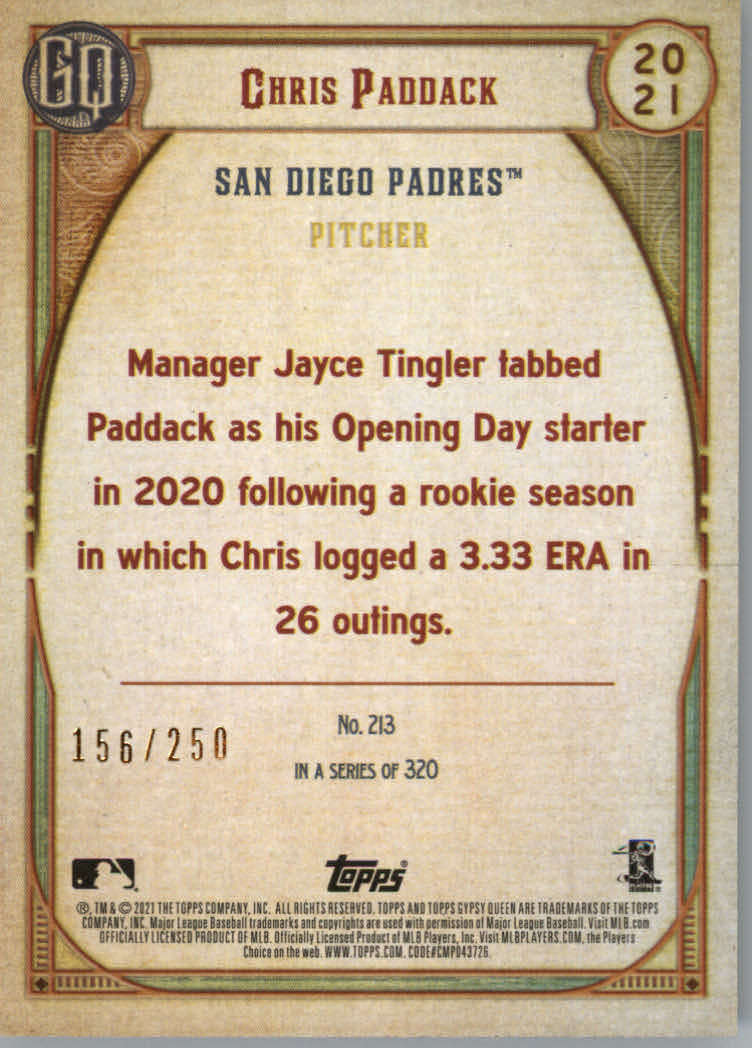 Tarjetas de inserción ""Paralelo y variación"" de béisbol Topps Gypsy Queen 2021 - Imagen 25 de 85