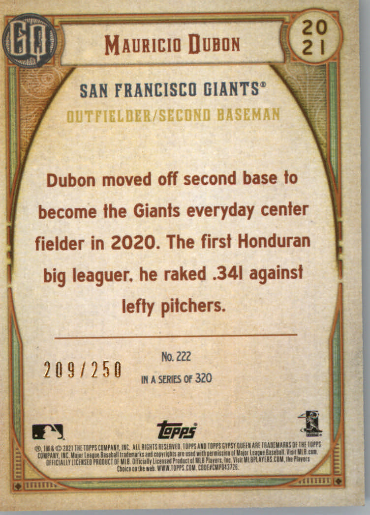 Tarjetas de inserción ""Paralelo y variación"" de béisbol Topps Gypsy Queen 2021 - Imagen 31 de 85