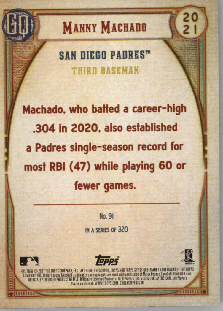 Tarjetas de inserción ""Paralelo y variación"" de béisbol Topps Gypsy Queen 2021 - Imagen 53 de 85