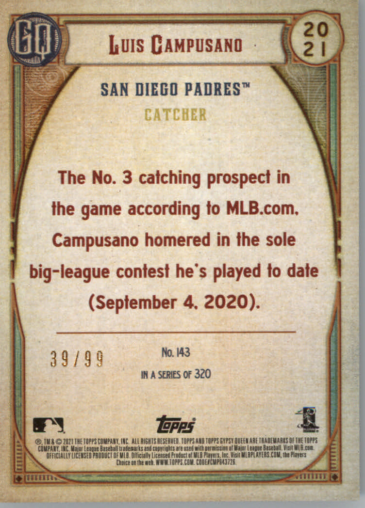Tarjetas de inserción ""Paralelo y variación"" de béisbol Topps Gypsy Queen 2021 - Imagen 55 de 85