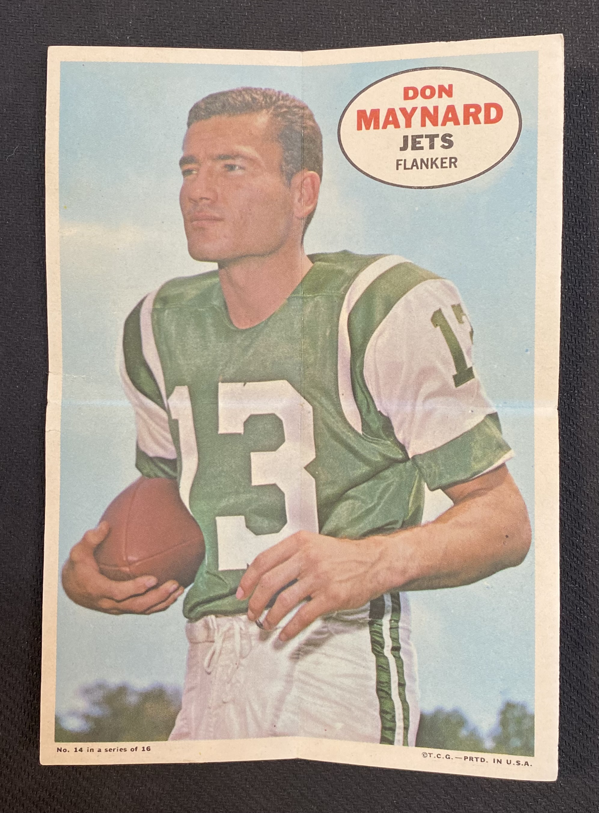 1968 Topps Football Complete Set Of store 16 Inserts Posters Good Condition.