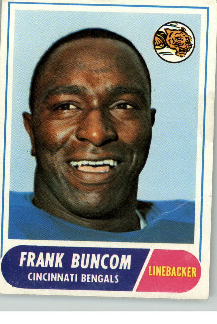 : 1969 Topps # 143 Frank Buncom Cincinnati Bengals (Football  Card) GOOD Bengals USC : Collectibles & Fine Art