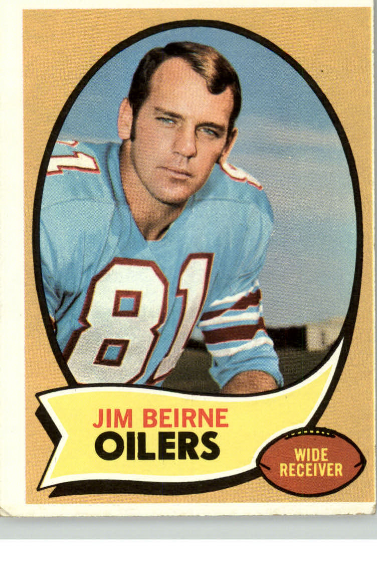 VG/EX Oilers Purdue Football Card 1973 Topps # 439 Jim Beirne Houston Oilers 