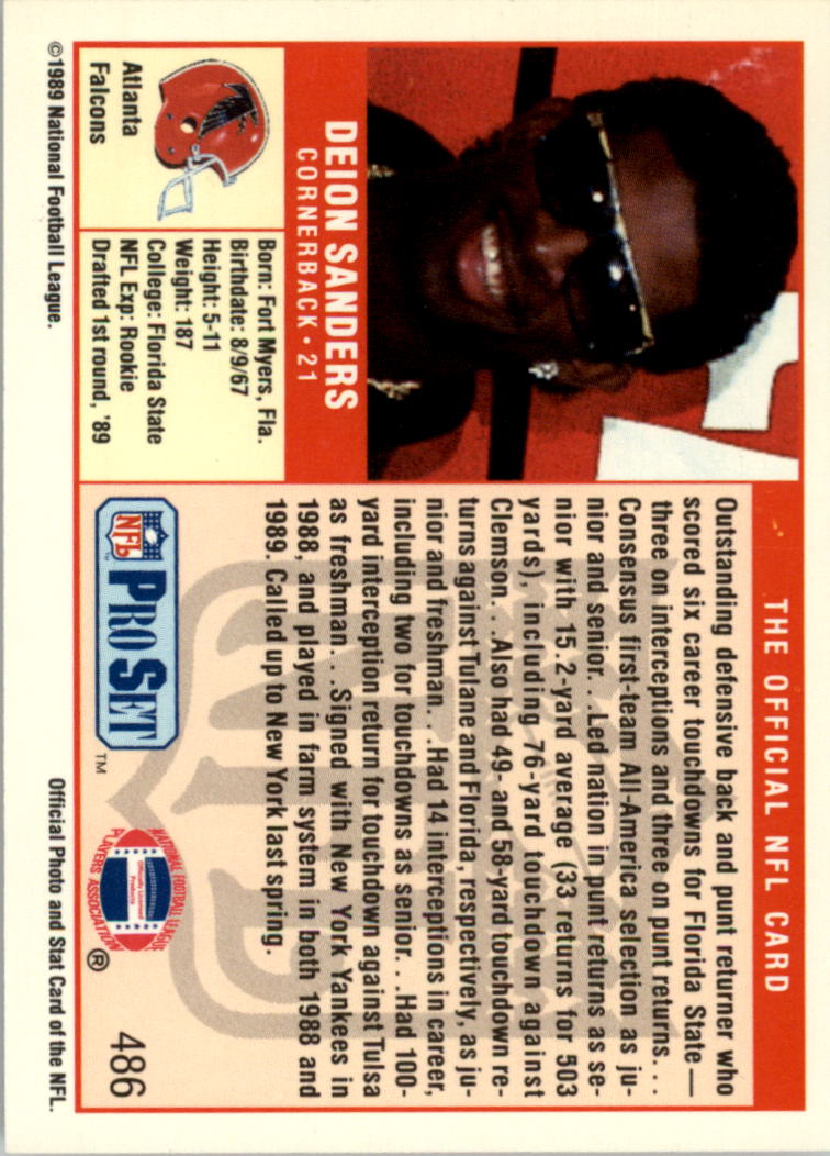 1989 Pro Set Football Card Pick 483-561 - Bild 9 von 145