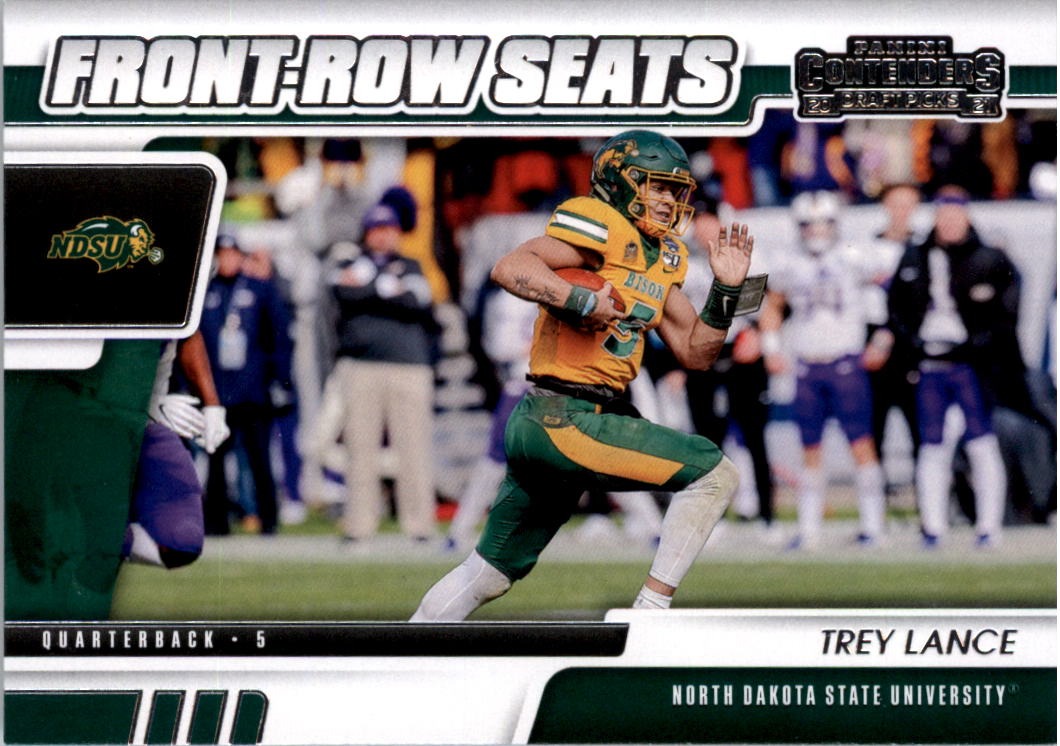 Trey Lance 2021 Panini Contenders Draft Picks Front Row Seats Series M