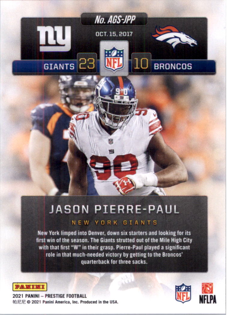 2021 Prestige Any Given Sunday Football Card Pick