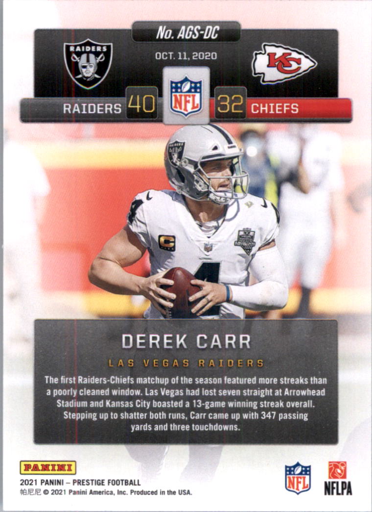 2021 Prestige Any Given Sunday Football Card Pick