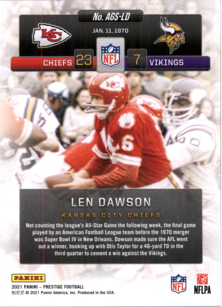 2021 Prestige Any Given Sunday Football Card Pick