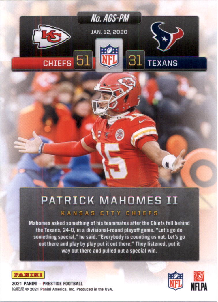 2021 Prestige Any Given Sunday Football Card Pick