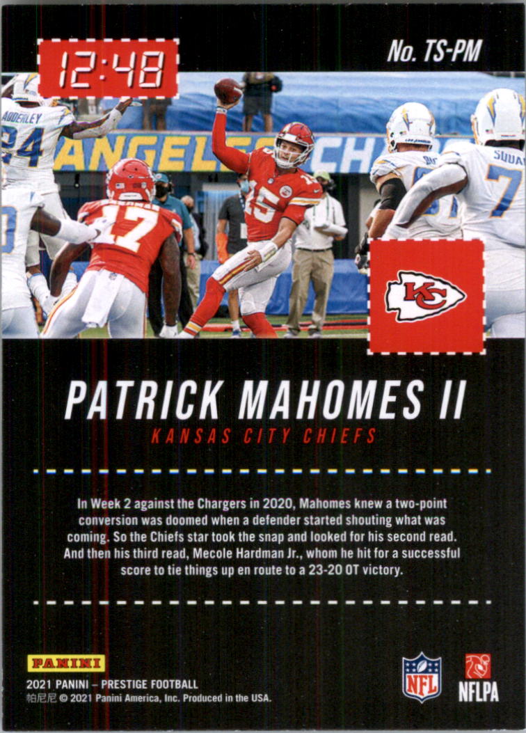 2021 Prestige Time Stamped Football Card Pick