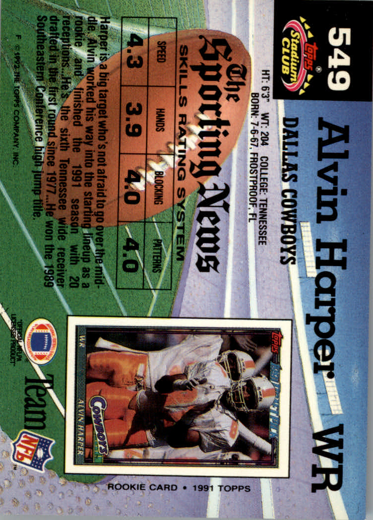 1992 Stadium Club Football "Main Set" Cards #401 to #635 Rookies and Veterans - Picture 295 of 399