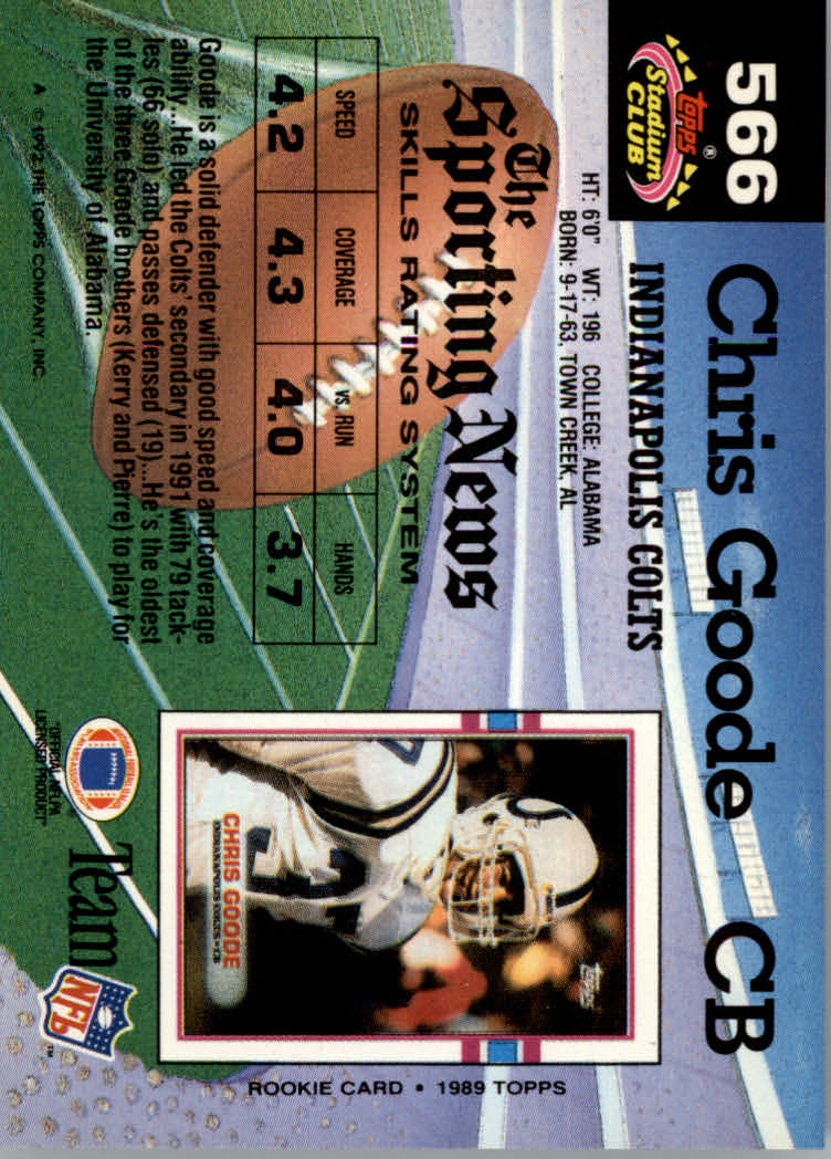 1992 Stadium Club Football "Main Set" Cards #401 to #635 Rookies and Veterans - Picture 329 of 399