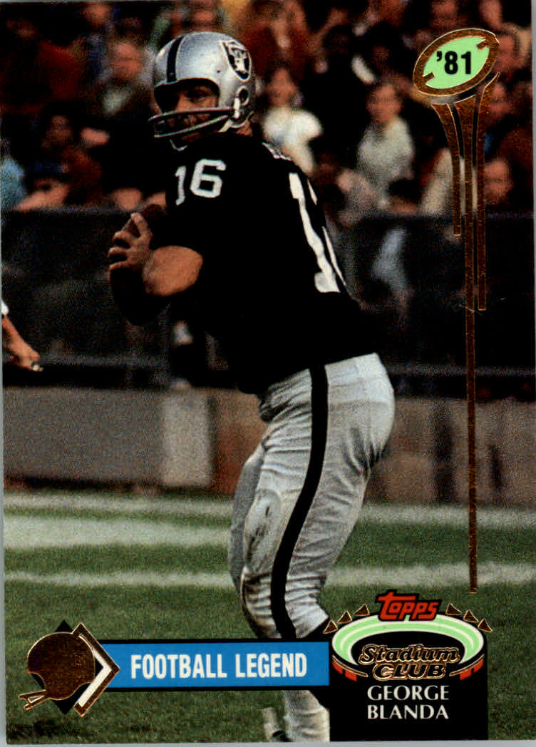 Tarjetas de inserción de ""QB Legends"" de fútbol de estadio club 1992 - Imagen 8 de 13