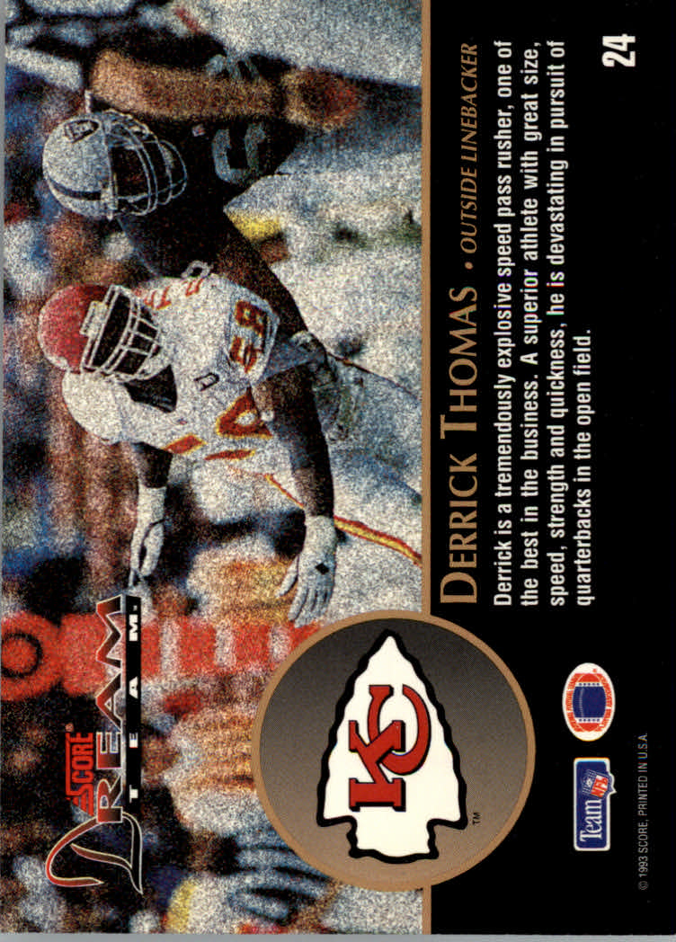 Tarjetas insertadas de fútbol americano 1993 "Dream Team" - Imagen 9 de 9
