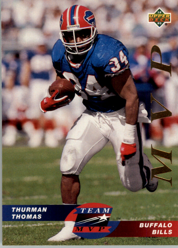 1993 Upper Deck Football "Team MVPs" Insert Cards - Picture 4 of 31