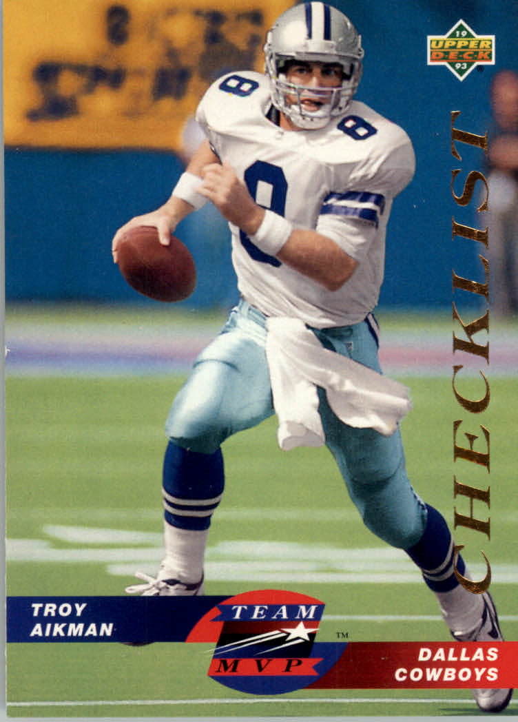 1993 Upper Deck Football "Team MVPs" Insert Cards - Picture 30 of 31