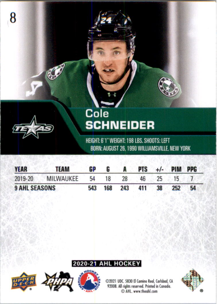 2020-21 Upper Deck AHL Hockey Card Pick - Picture 17 of 500