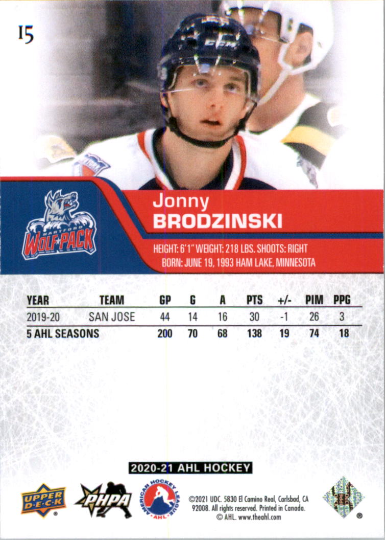 2020-21 Upper Deck AHL Hockey Card Pick - Picture 31 of 500