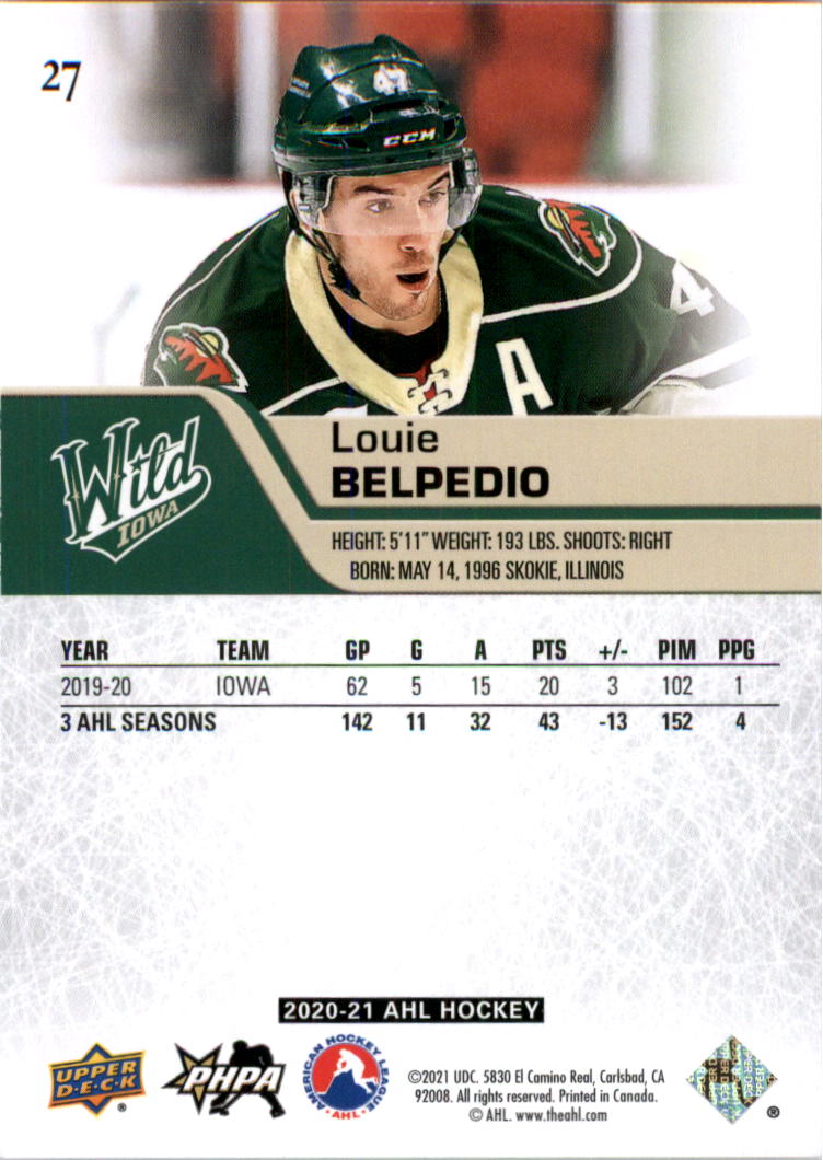 2020-21 Upper Deck AHL Hockey Card Pick - Picture 55 of 500