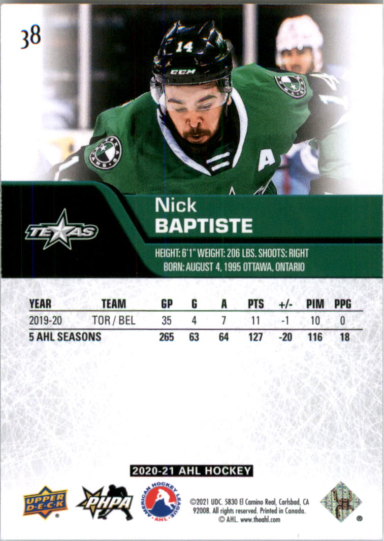 2020-21 Upper Deck AHL Hockey Card Pick - Picture 76 of 500