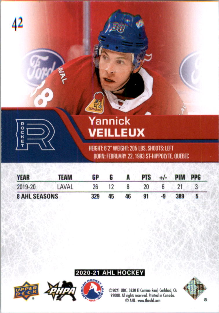 2020-21 Upper Deck AHL Hockey Card Pick - Picture 84 of 500