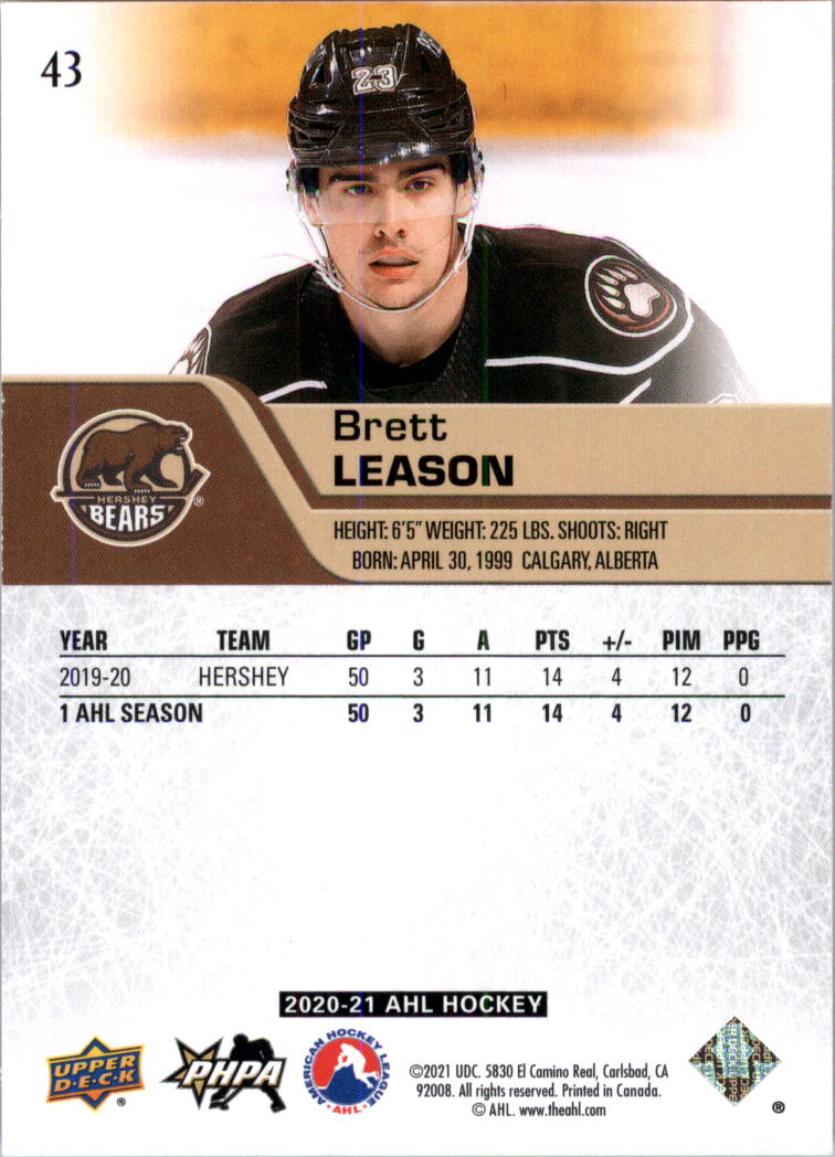 2020-21 Upper Deck AHL Hockey Card Pick - Picture 86 of 500