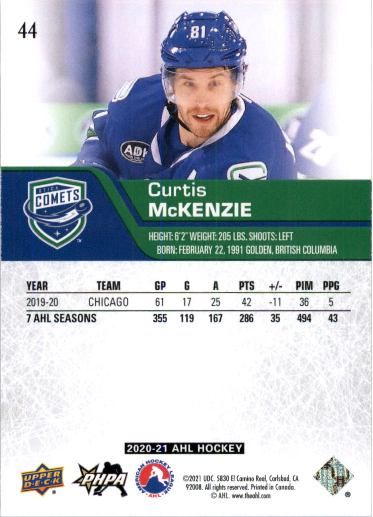 2020-21 Upper Deck AHL Hockey Card Pick - Picture 88 of 500