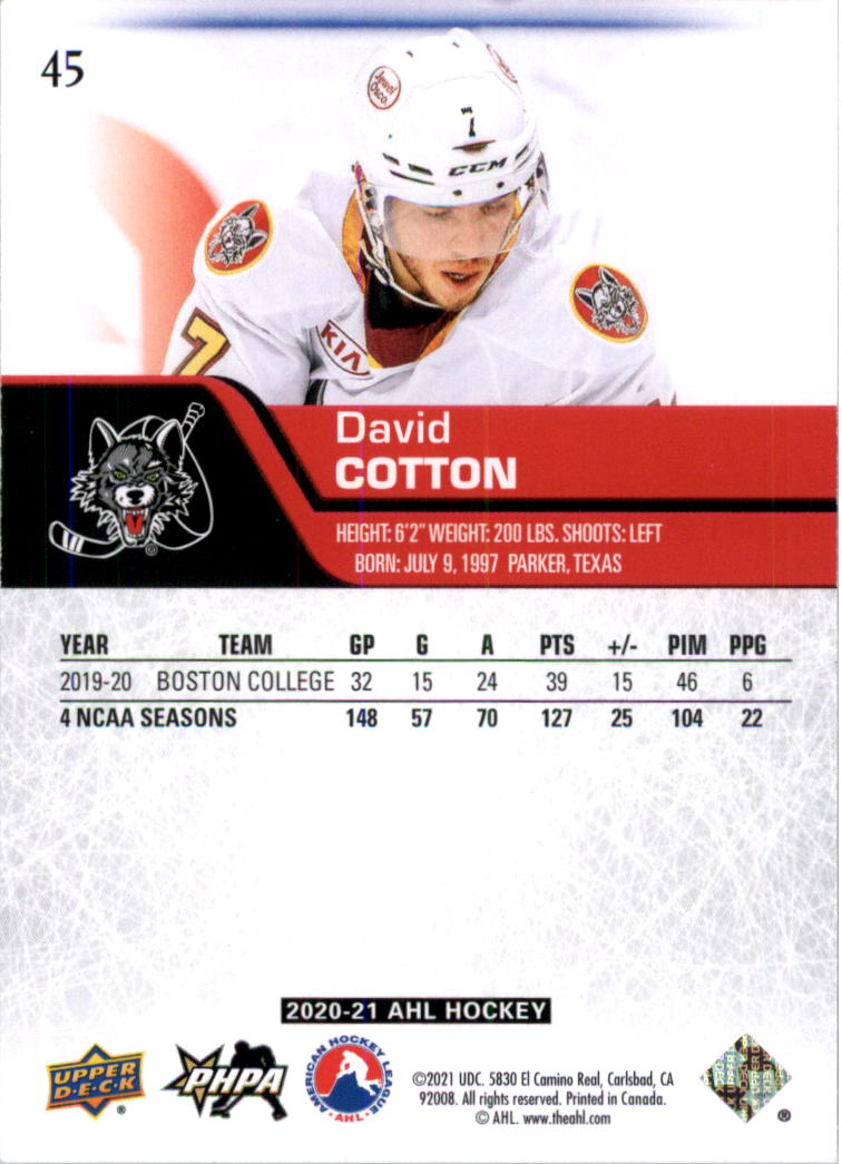 2020-21 Upper Deck AHL Hockey Card Pick - Picture 90 of 500