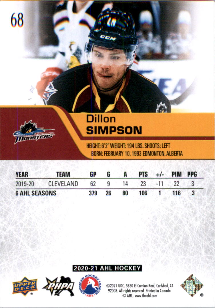 2020-21 Upper Deck AHL Hockey Card Pick - Picture 136 of 500