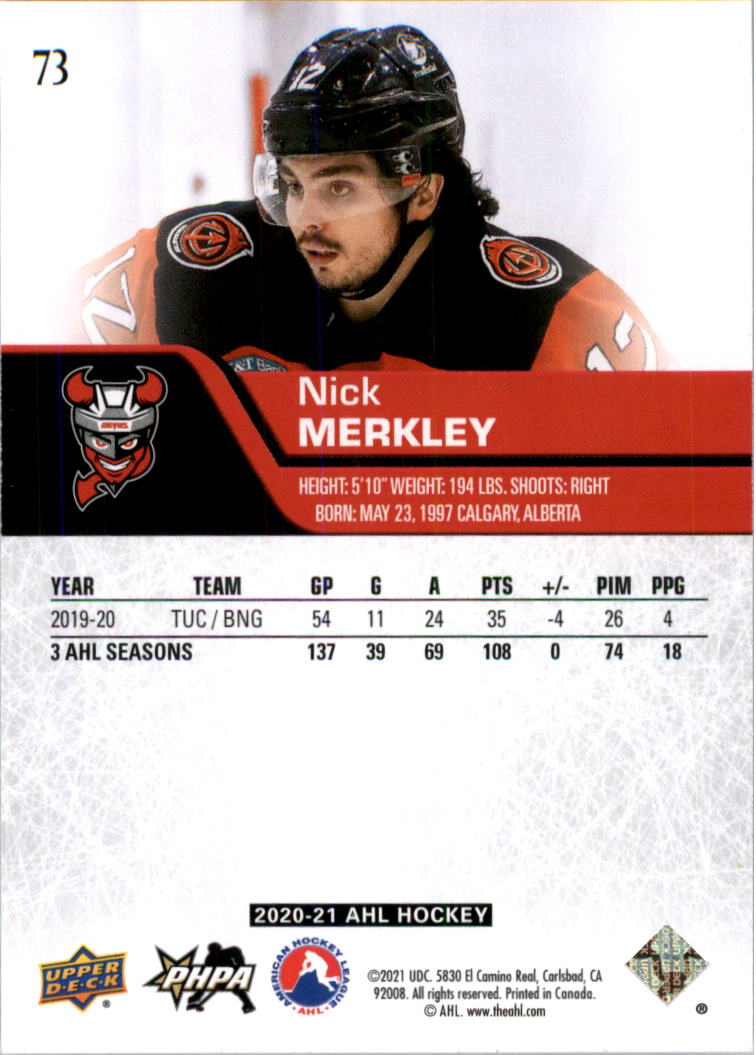 2020-21 Upper Deck AHL Hockey Card Pick - Picture 146 of 500