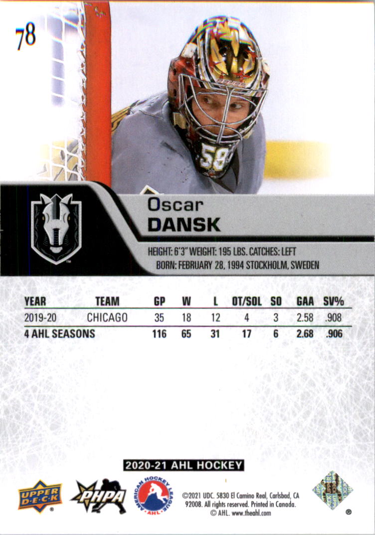 2020-21 Upper Deck AHL Hockey Card Pick - Picture 156 of 500