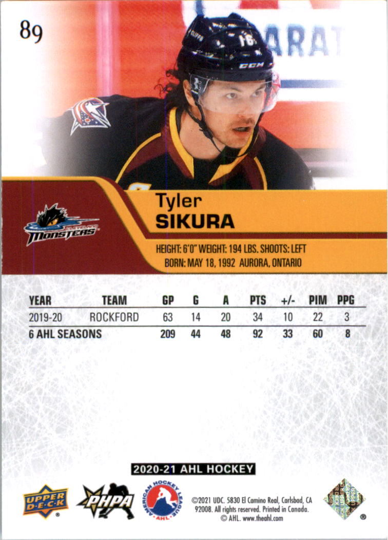 2020-21 Upper Deck AHL Hockey Card Pick - Picture 178 of 500