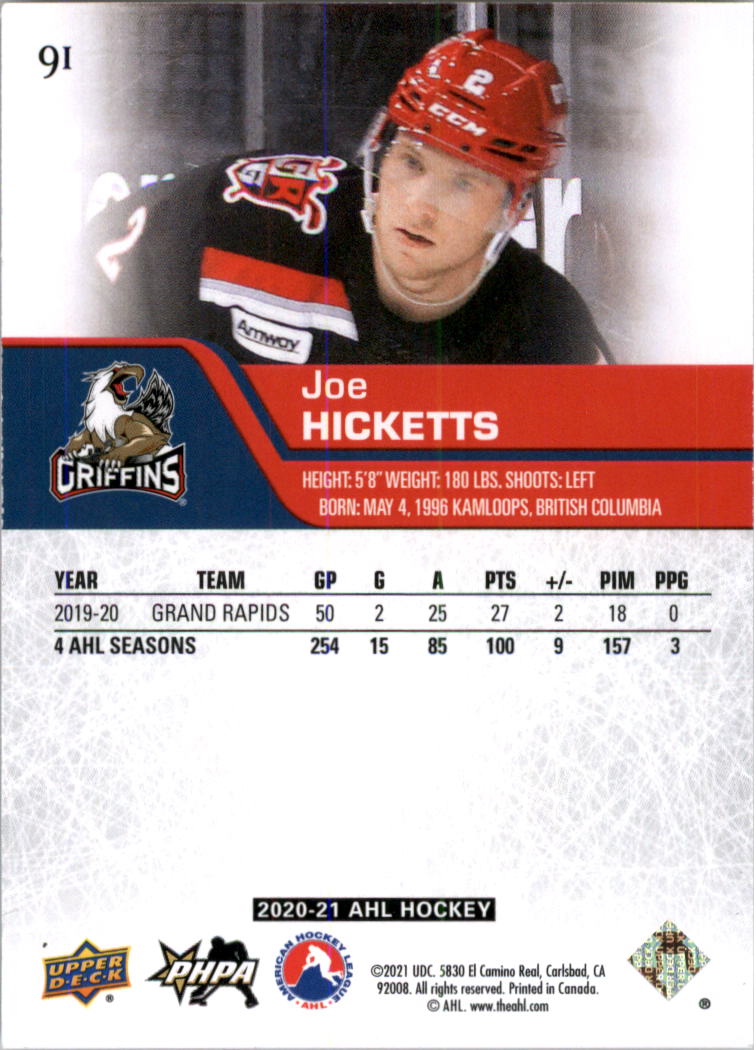 2020-21 Upper Deck AHL Hockey Card Pick - Picture 182 of 500