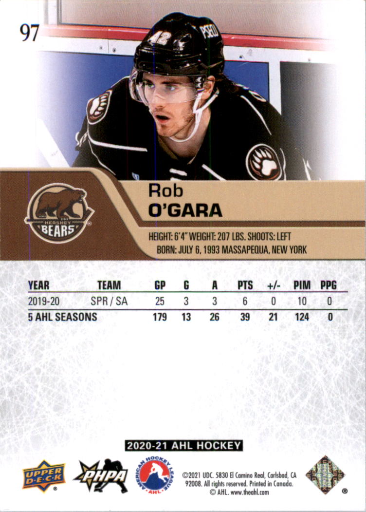 2020-21 Upper Deck AHL Hockey Card Pick - Picture 194 of 500